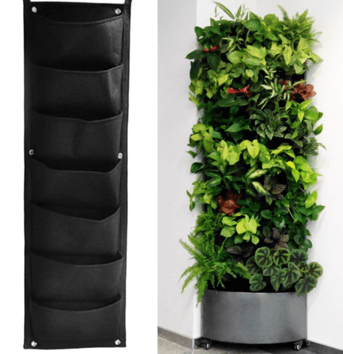 Wall Garden Hanging Planting Bags Vertical Outdoor Indoor Planter - Nioor