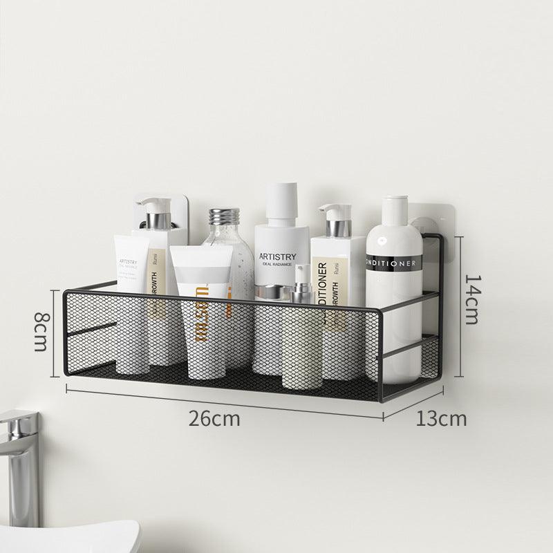 Wall-Mounted Bathroom Shelf No Drill Shower Shampoo Organizer Toilet Accessories - Nioor