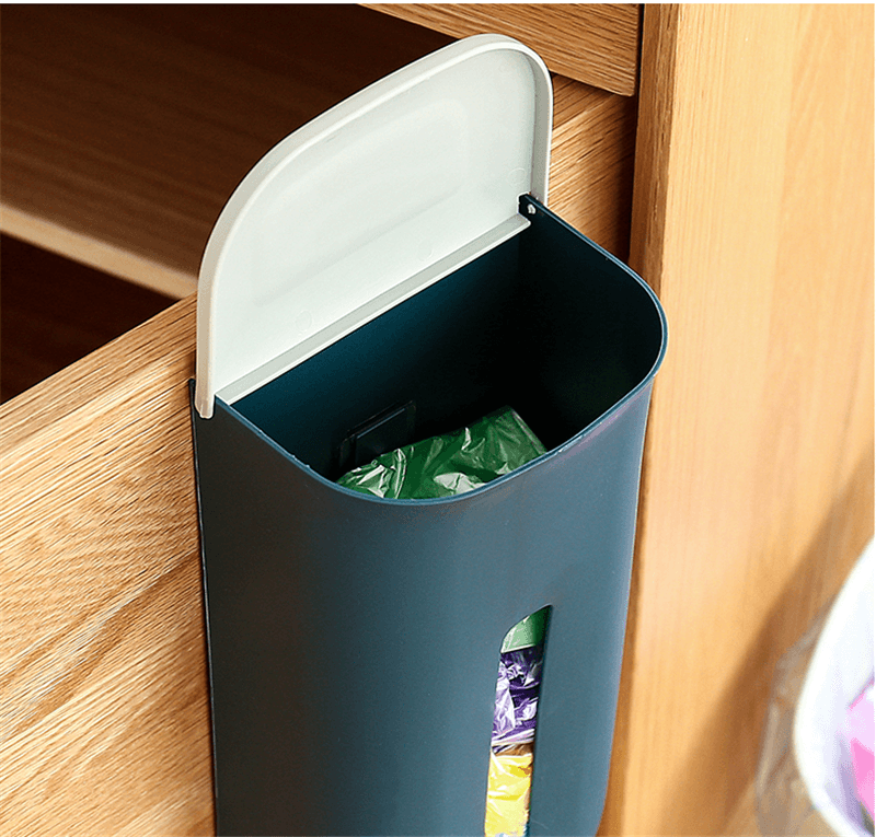 Wall-mounted Removable Kitchen Large-capacity Non-perforated Non-marking Plastic Bag Storage Box - Nioor