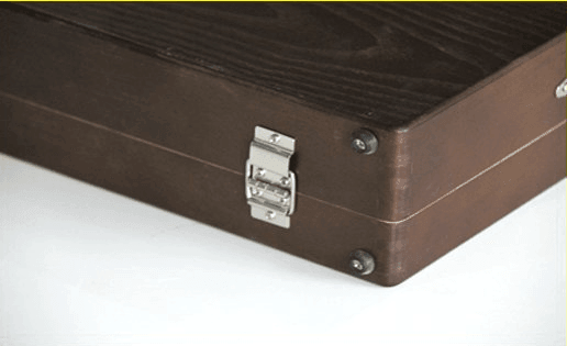 Walnut Painted Portable Drawing Box Tool - Nioor