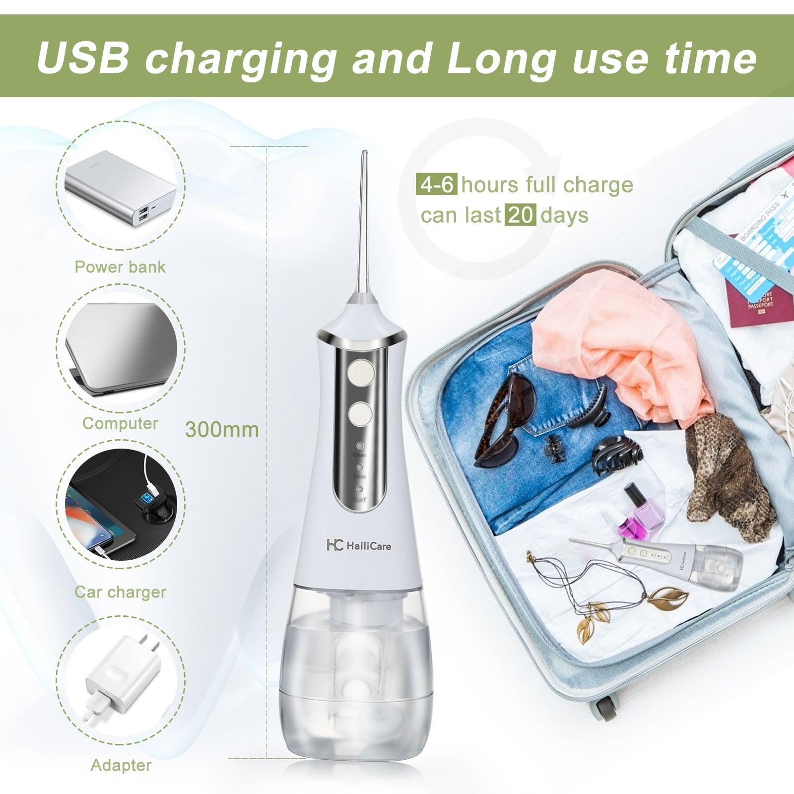 Water Flossing Dental Cleaning Machine Portable Electric Household Oral Cleaning - Nioor