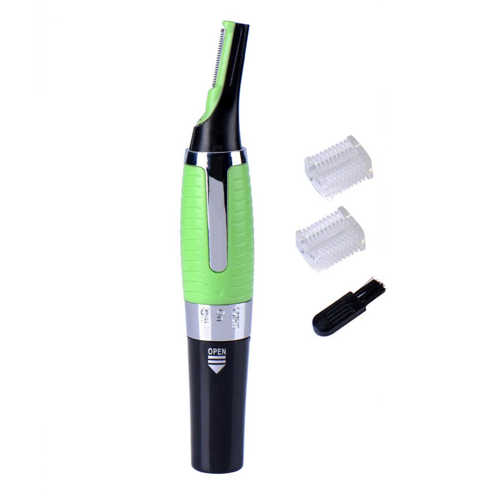 Water Resistant Nose Ear Hair Trimmer Clipper Shaver LED Light Beard Eyebrow Siderburns Ear Neck Nasal Hair Remover - Nioor