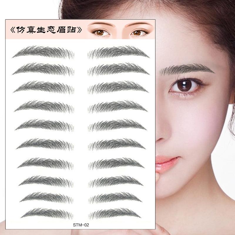 Waterproof 6D Eyebrow Tattoo Semi-Permanent Embroidery Natural Long Lasting Fake Eyebrow - Nioor