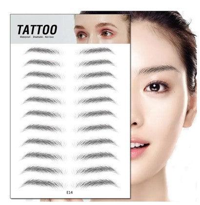 Waterproof 6D Eyebrow Tattoo Semi-Permanent Embroidery Natural Long Lasting Fake Eyebrow - Nioor