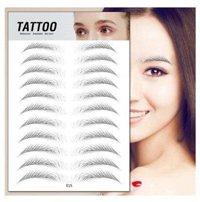 Waterproof 6D Eyebrow Tattoo Semi-Permanent Embroidery Natural Long Lasting Fake Eyebrow - Nioor