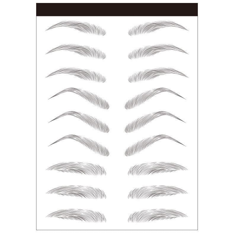 Waterproof 6D Eyebrow Tattoo Semi-Permanent Embroidery Natural Long Lasting Fake Eyebrow - Nioor