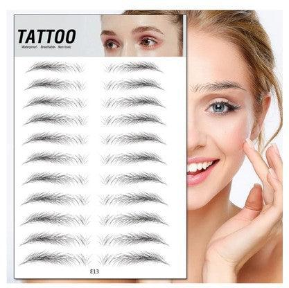 Waterproof 6D Eyebrow Tattoo Semi-Permanent Embroidery Natural Long Lasting Fake Eyebrow - Nioor