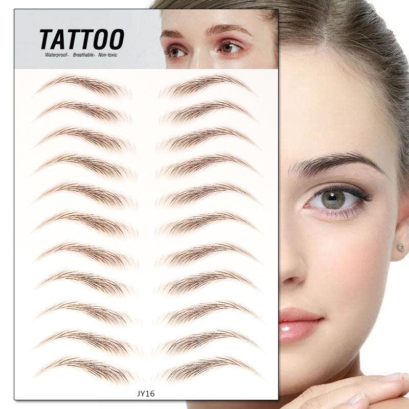 Waterproof 6D Eyebrow Tattoo Semi-Permanent Embroidery Natural Long Lasting Fake Eyebrow - Nioor