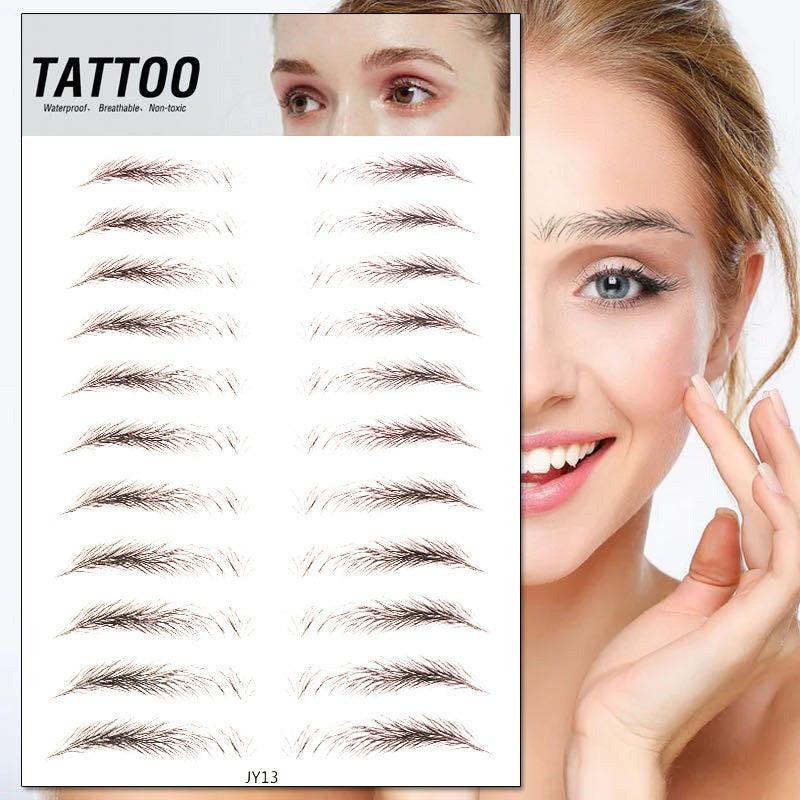 Waterproof 6D Eyebrow Tattoo Semi-Permanent Embroidery Natural Long Lasting Fake Eyebrow - Nioor