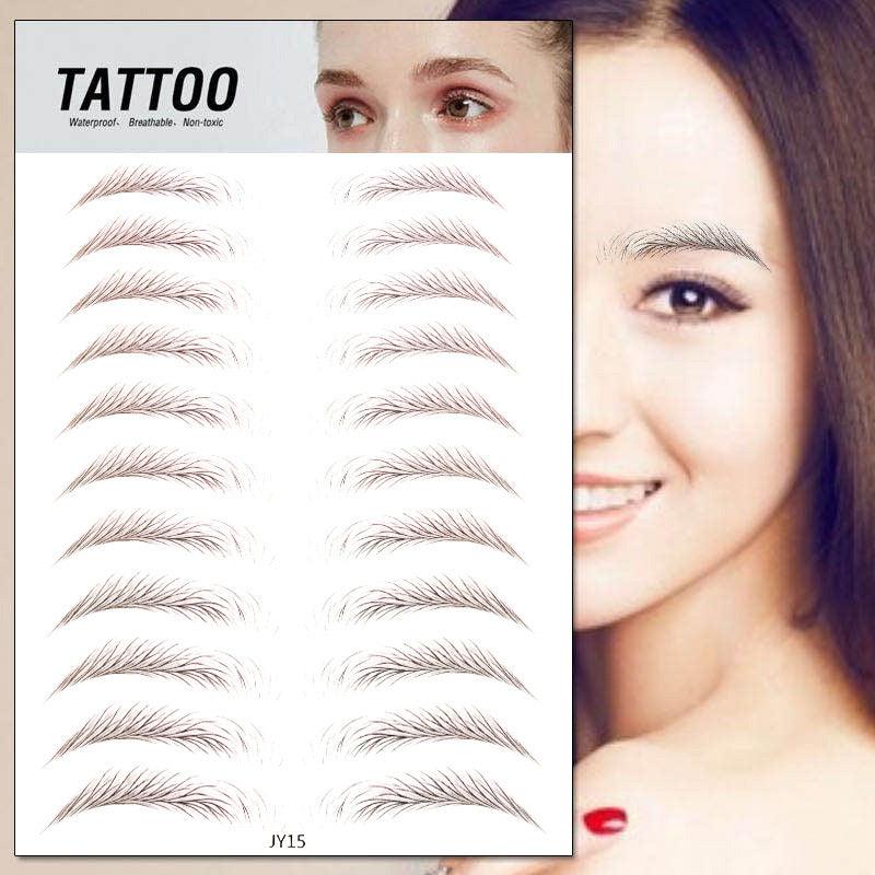 Waterproof 6D Eyebrow Tattoo Semi-Permanent Embroidery Natural Long Lasting Fake Eyebrow - Nioor