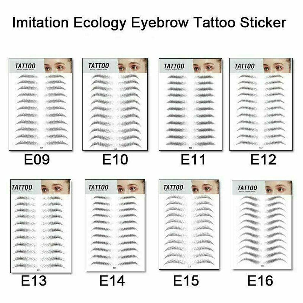 Waterproof 6D Eyebrow Tattoo Semi-Permanent Embroidery Natural Long Lasting Fake Eyebrow - Nioor