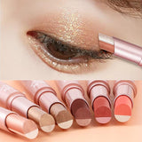 Waterproof And Sweat-proof Gradient Two-color Lazy Eyeshadow Stick - Nioor