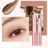 Waterproof And Sweat-proof Gradient Two-color Lazy Eyeshadow Stick - Nioor