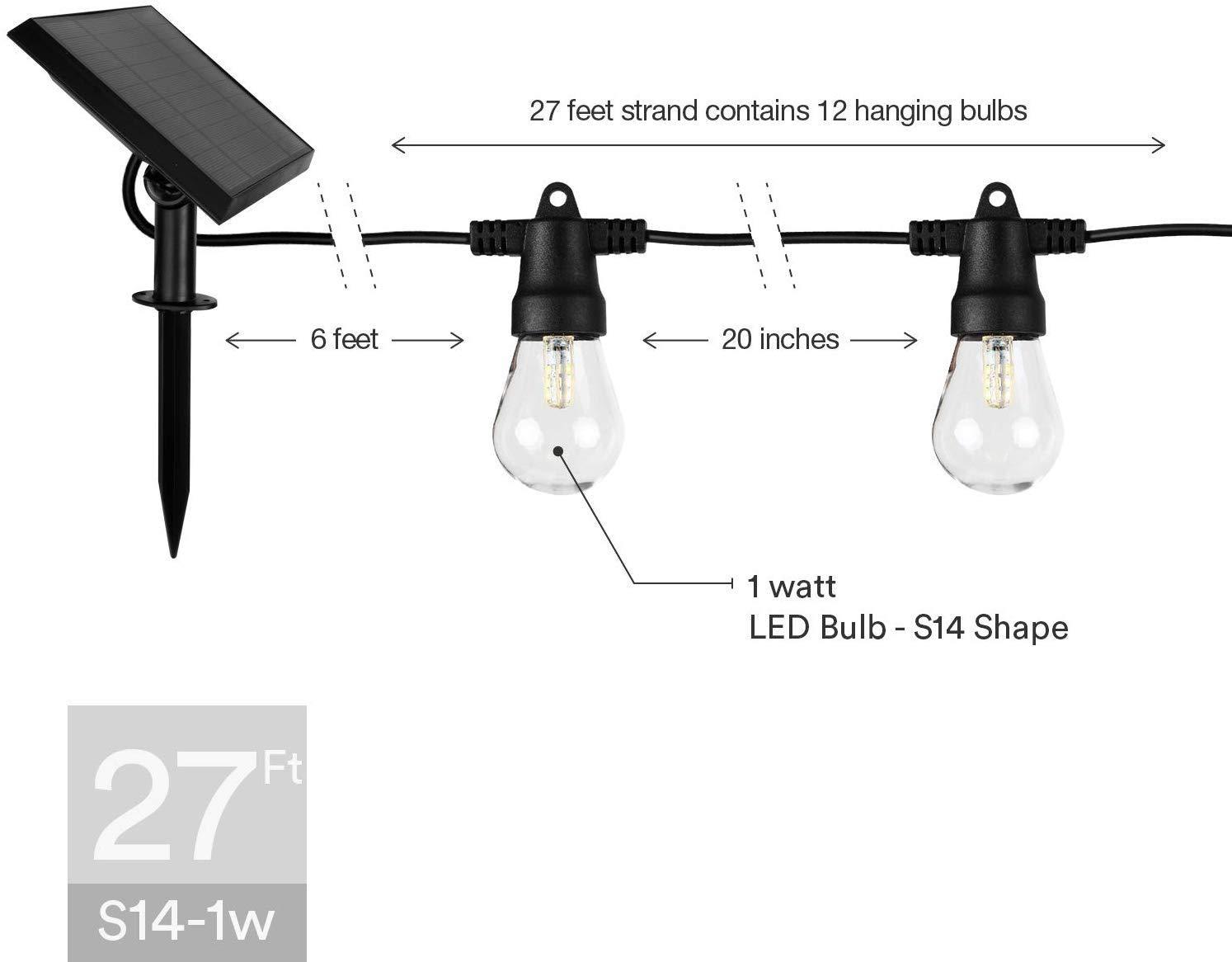 Waterproof LED Outdoor Solar String Lights - Nioor