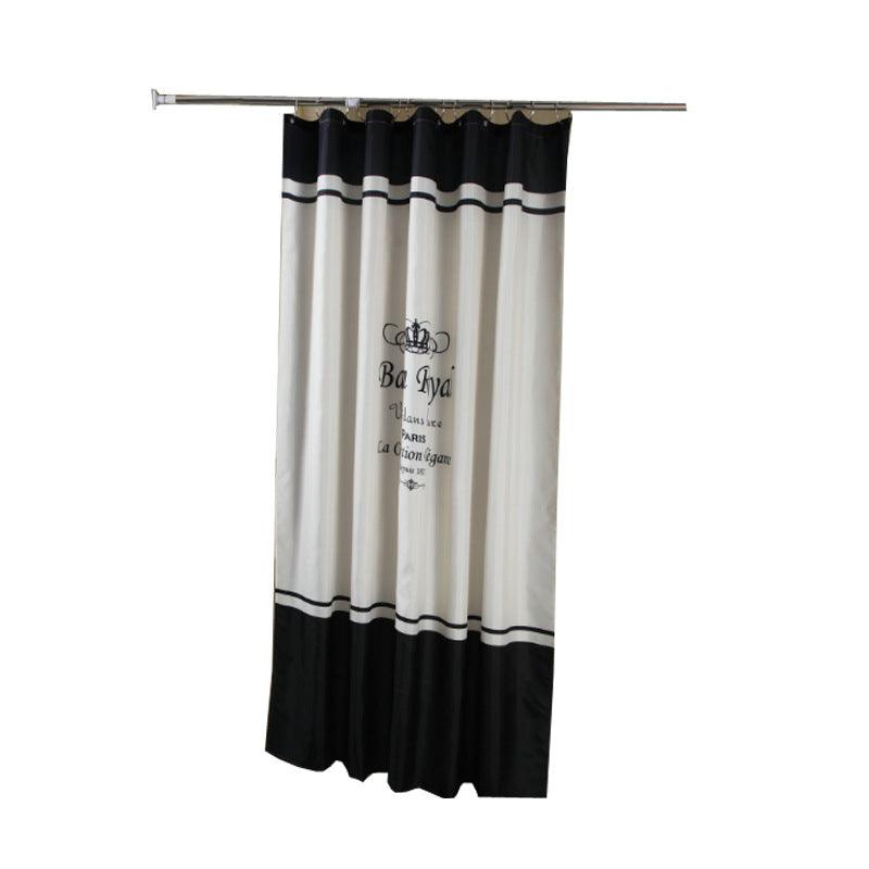 Waterproof Shower Curtain Spring Spun Polyester Shower Curtain - Nioor