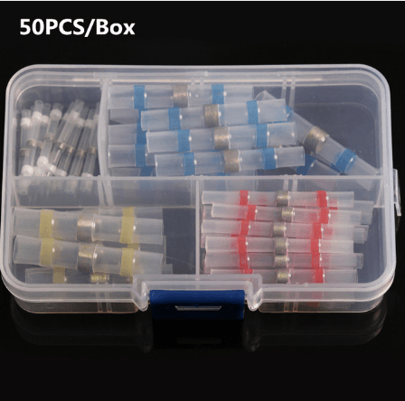 Waterproof Solder Sleeve Terminal Block 50Pcs Boxed - Nioor