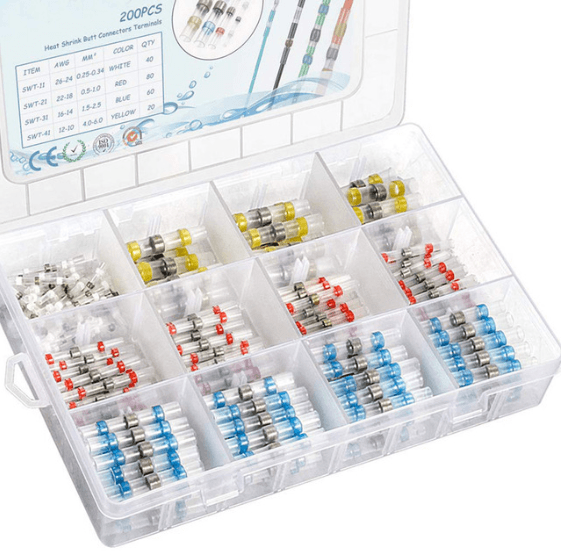 Waterproof Solder Sleeve Terminal Block 50Pcs Boxed - Nioor