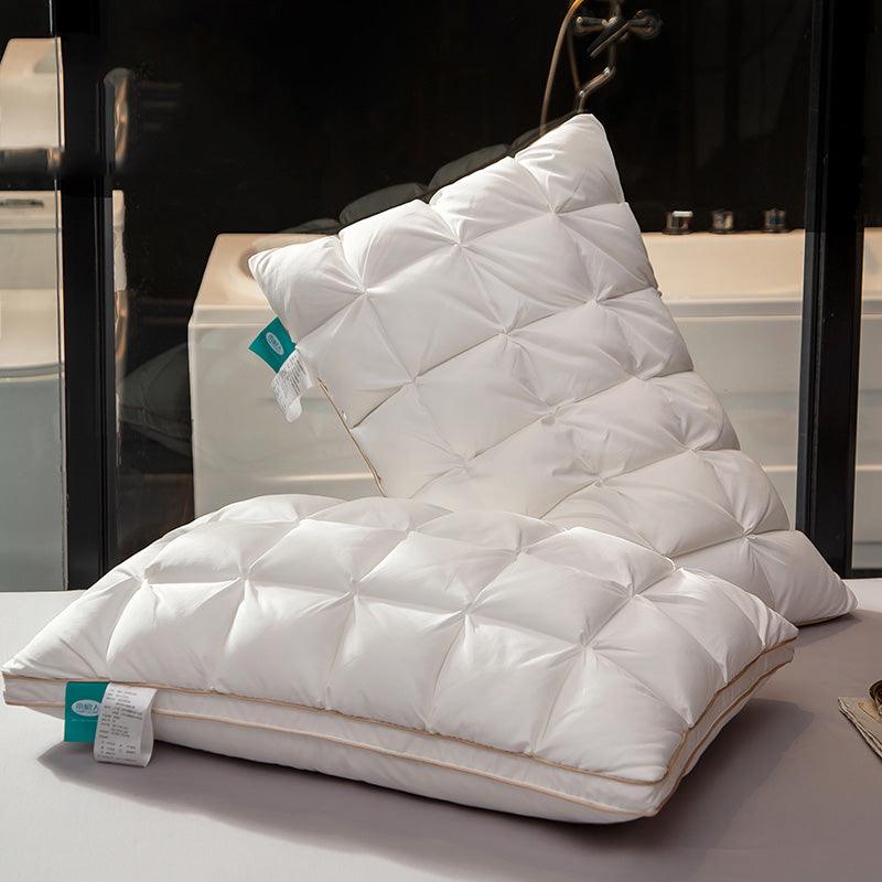 White Goose Down Pillow Household Single Double Pillow Pillow Core - Nioor