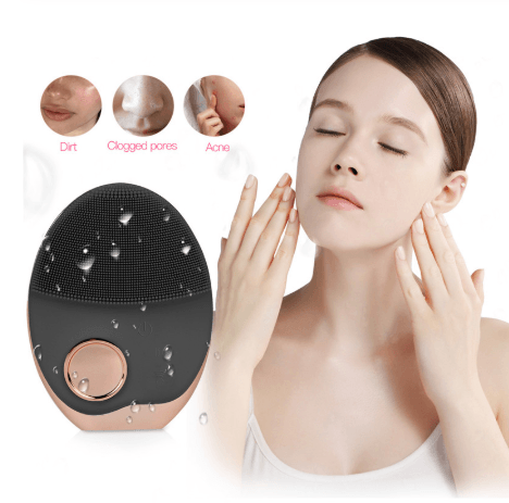 Wireless charging skin cleansing beauty instrument electric cleaning brush ultrasonic vibration wash brush - Nioor