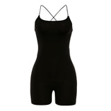 Woman Rompers Bar Club Bodycon Bodysuit Jumpsuit - Nioor