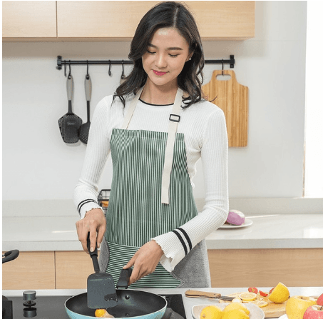 Women Aprons Waterproof Adjustable Neck Strap Absorbent Cooking Gardening BBQ Baking Sleeveless Kitchen Apron with Pocket - Nioor