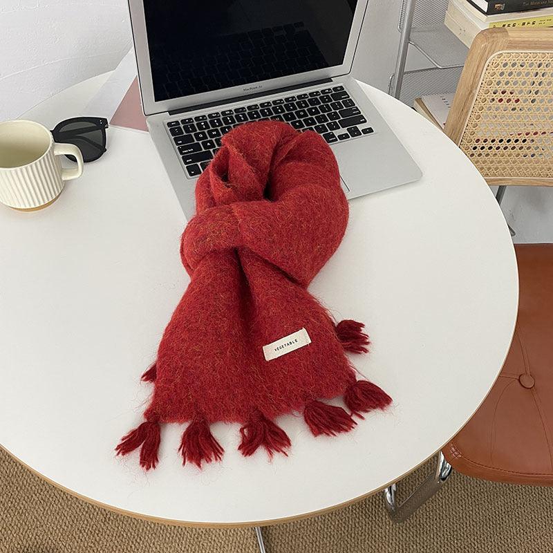 Women's Autumn And Winter Warm Wool Scarf - Nioor