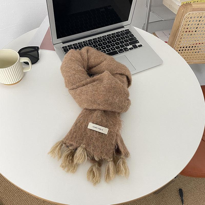 Women's Autumn And Winter Warm Wool Scarf - Nioor