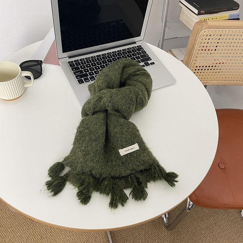 Women's Autumn And Winter Warm Wool Scarf - Nioor