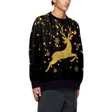 Women's Christmas Clothing Christmas Elk Digital Printed Round Neck Sweater - Nioor