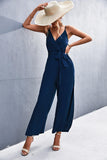 Women's Clothing New Hot Sale V-neck Strap Split Jumpsuit - Nioor