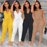 Women's Clothing Spring And Summer Leisure Suit Vest Pants Two-piece - Nioor