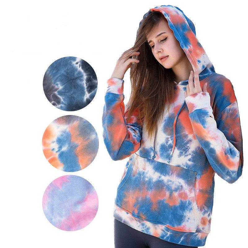 Women's Cotton Tie Dyed Sweater Coat - Nioor