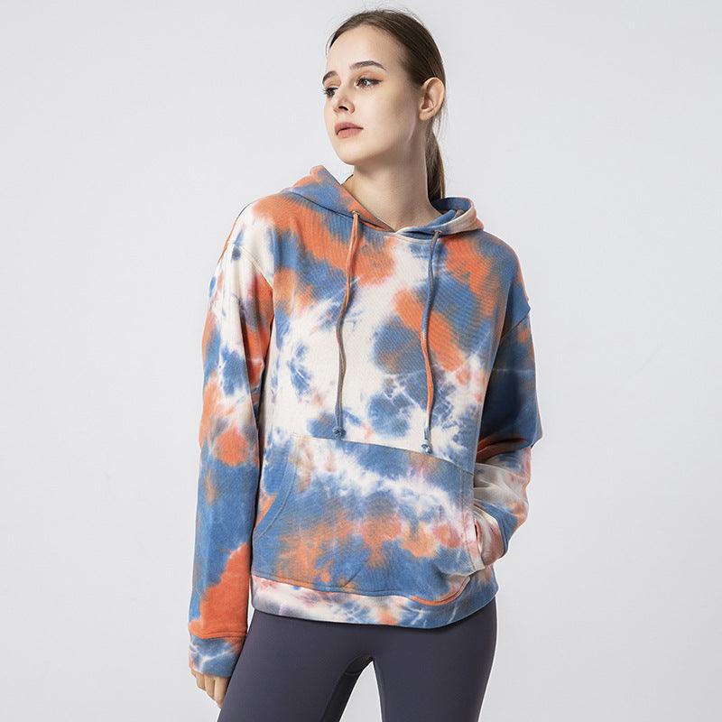 Women's Cotton Tie Dyed Sweater Coat - Nioor