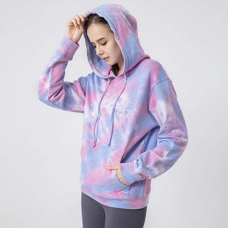 Women's Cotton Tie Dyed Sweater Coat - Nioor