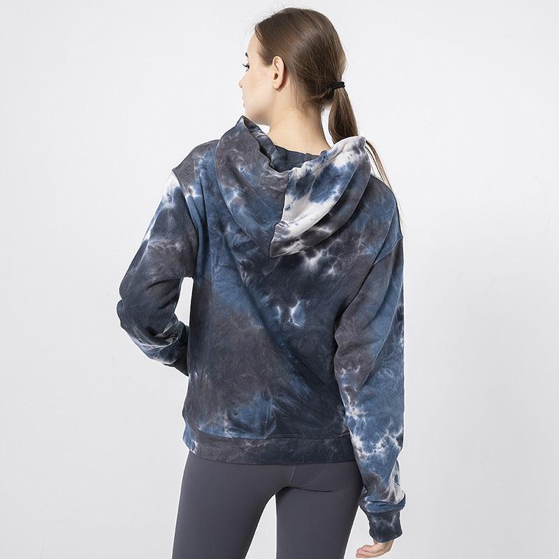 Women's Cotton Tie Dyed Sweater Coat - Nioor