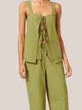 Women's Fashion Casual Sling Vest Pants Suit - Nioor