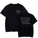 Women's Fashion Dear Person BEHIND ME Heart Printing T-shirt - Nioor