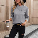 Women's Fashion Long Sleeve Sweater - Nioor