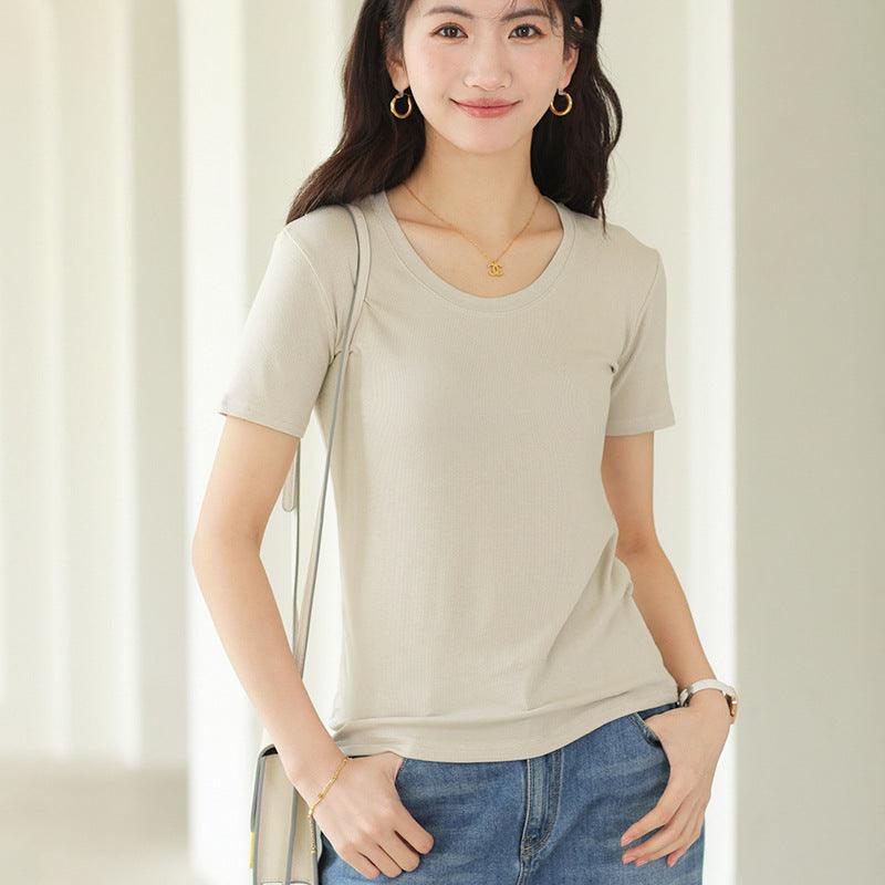 Women's Fashionable All-match Breathable Bottoming Shirt Top - Nioor