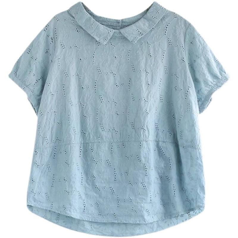 Women's Fashionable Retro Loose Slimming Top - Nioor