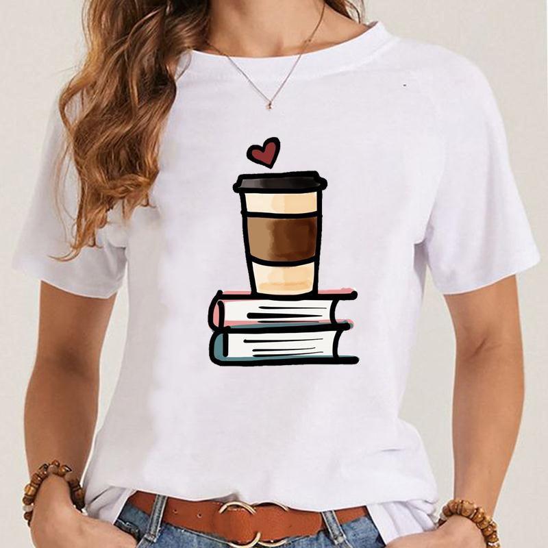 Women's Fashionable Simple Printed Short-sleeved T-shirt - Nioor