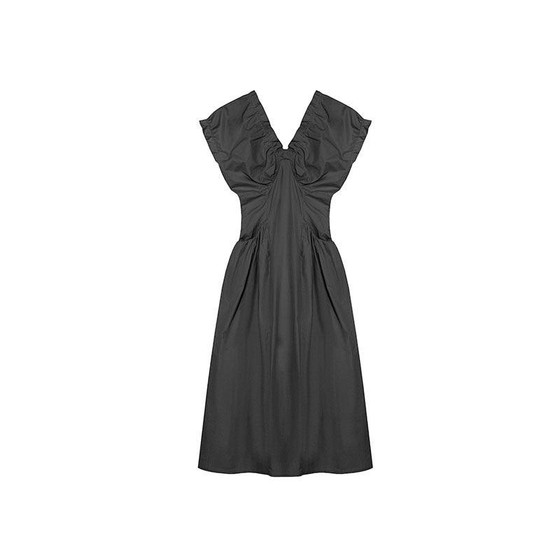 Women's French Style Waist Dress - Nioor