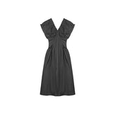 Women's French Style Waist Dress - Nioor