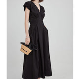 Women's French Style Waist Dress - Nioor