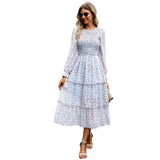 Women's Graceful And Fashionable Floral Dress - Nioor