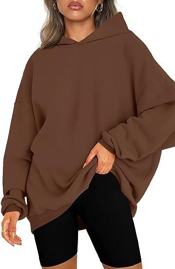 Women's Hooded Pullover Oversized Loose Sweater - Nioor