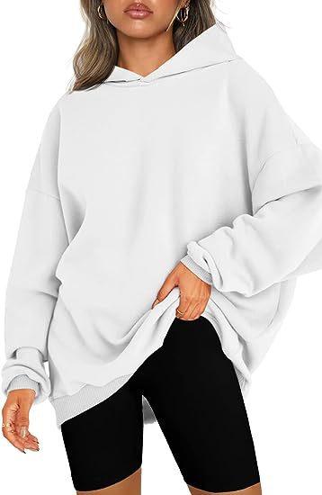 Women's Hooded Pullover Oversized Loose Sweater - Nioor