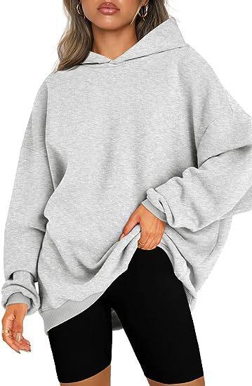 Women's Hooded Pullover Oversized Loose Sweater - Nioor