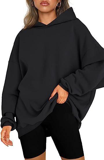 Women's Hooded Pullover Oversized Loose Sweater - Nioor