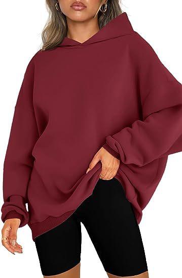 Women's Hooded Pullover Oversized Loose Sweater - Nioor